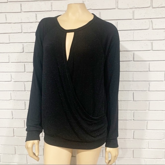 Rachel Rachel Roy Black Keyhole Blouse - Picture 2 of 9